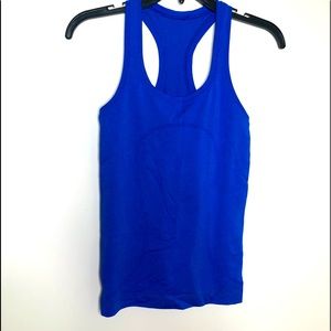 Lululemon Bright Cobalt blue run swiftly tank sz4